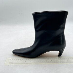 Black Women Fashion Low Heel Ankle Boots Square Toe Ladies Winter Party Booties